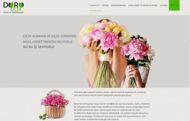 Çiçekçi Web Sitesi